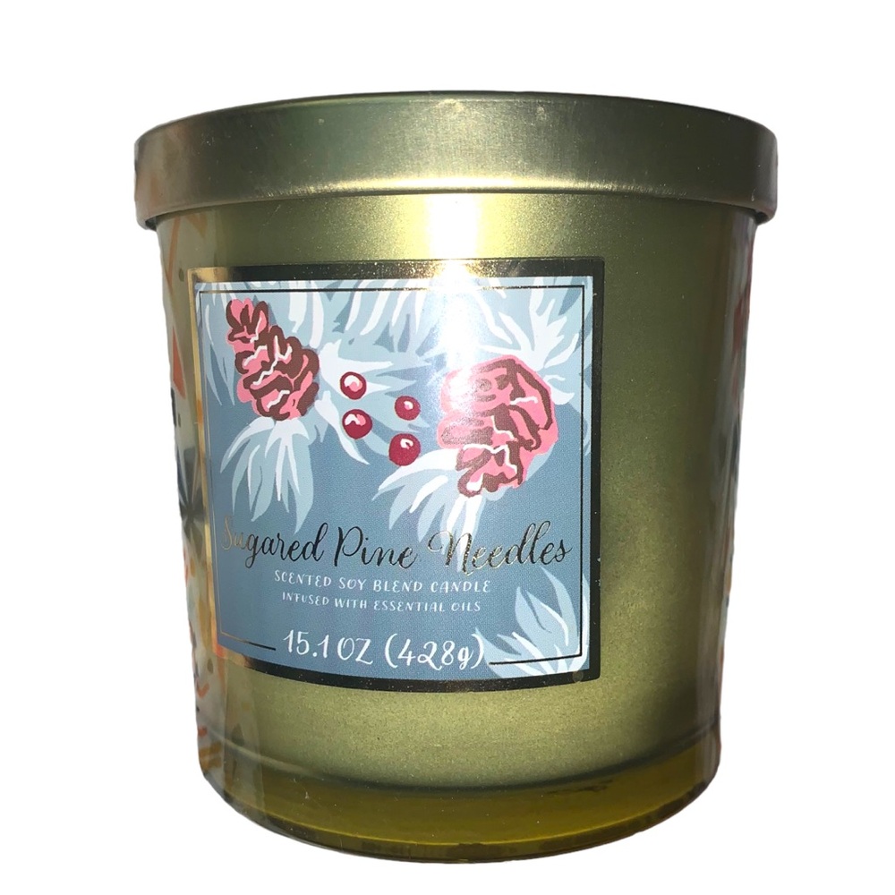 Opalhouse 15.1oz Lidded Glass Jar Candle Sugared Pine Needles